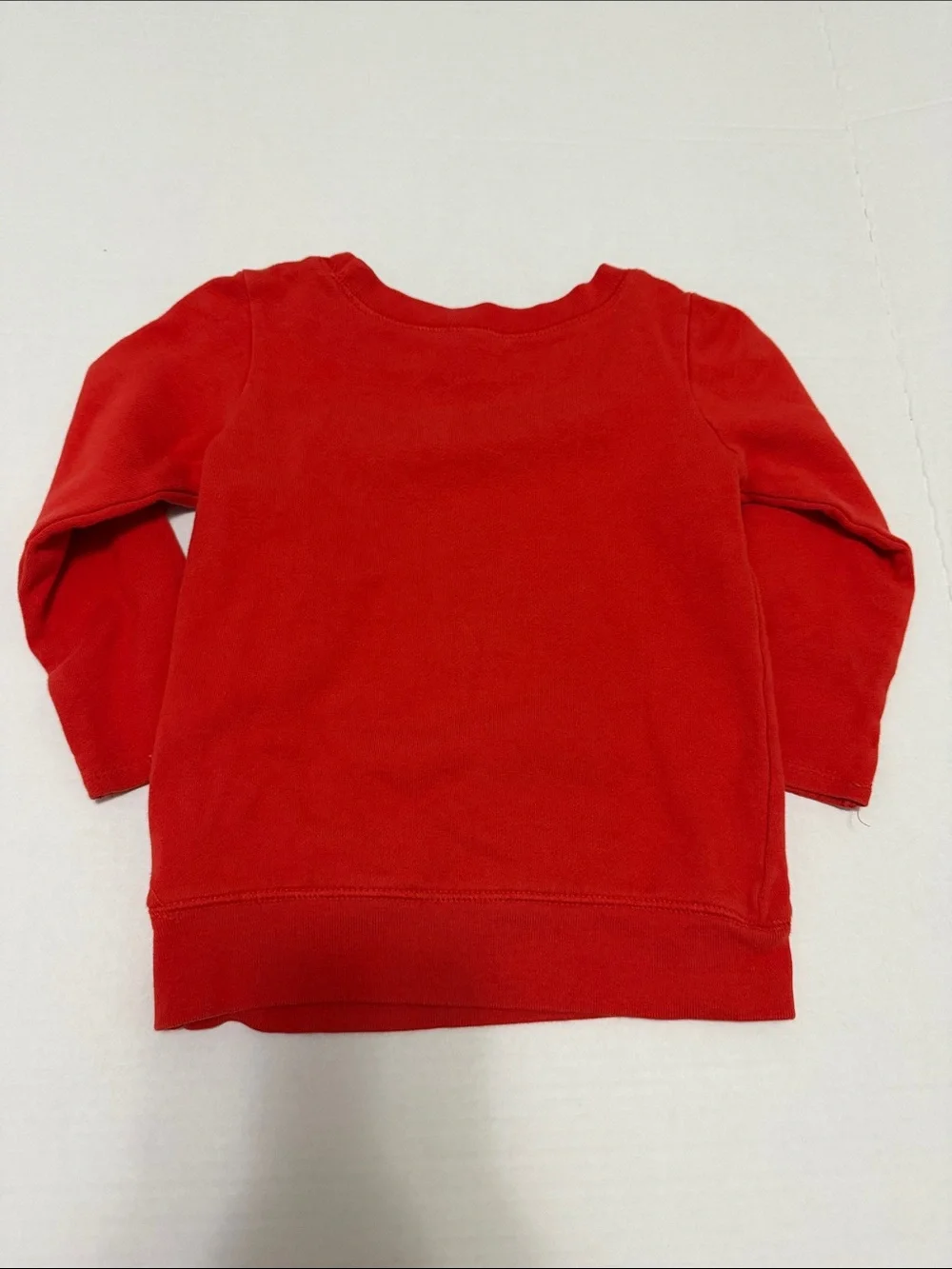 Carter's Red Crewneck Sweater with White Fair Isle Panel